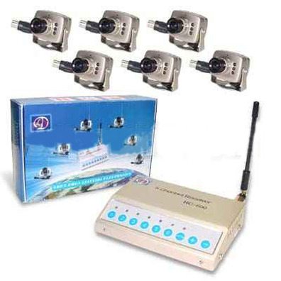 Wireless 6 Channel Security Camera Set