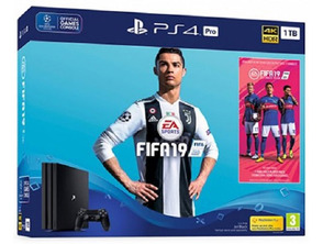 PS4 1tb Pro Black + Fifa 19 console