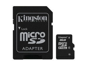 Add to cart MEM MICRO SD 8GB KINGSTON CL4 + ADAPT SD MEM MICRO SD 8GB KINGSTON CL4 + ADAPT SD
