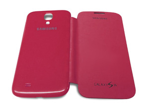 Flip Cover Case for Samsung Galaxy S4 Red