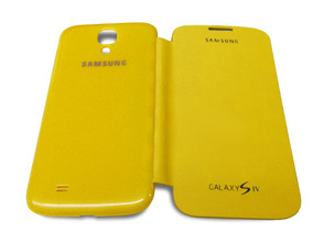 Flip Cover Case for Samsung Galaxy S4 Yellow