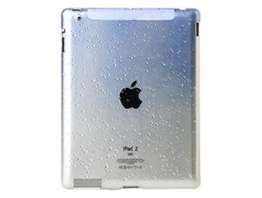 Durable Plastic Drop Design iPad 2 Open-face Case (Blue)