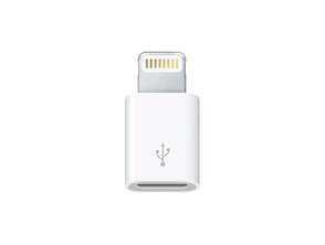 Lightning plug adapter to micro USB