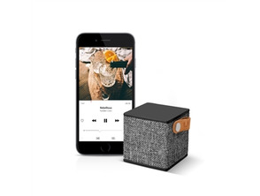 Speaker Bluetooth Rockbox Cube Fabric Edition Concrete Fresh \'n Rebel
