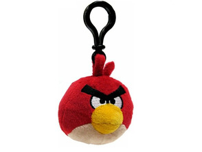 Angry Birds Keychain - Black Red
