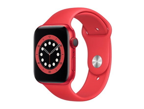 Apple Watch S6 44MM Red with red strap Sport Band M09C3TY/A