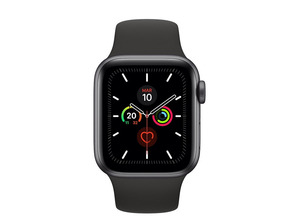 Apple Watch Series 5 44mm GPS Space Grey Aluminium with Black strap Sport MWVF2TY/A