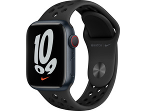 Apple Watch Series 7 Nike GPS/Cellular 41 mm Aluminum Box in Black Midnight/Correa Nike