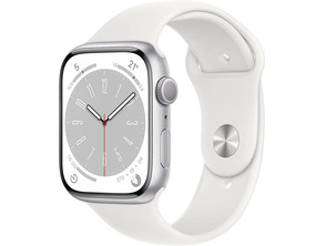 Apple Watch Series 8 GPS 45mm Silver/Correa Blanco
