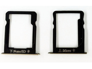 Micro SIM Card Tray+Nano SIM/SD Card Tray for Huawei Mate 7 Gold