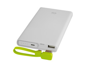 EXTERNAL BATERIA KSIX 10000 MAH USB QUICK CHARGE 3.0 and USB BLANCA