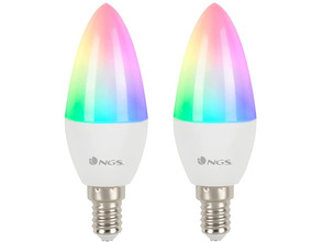 Add to cart NGS Smart WiFi LED Bulb Gleam 514C Cap E14 5W/500 Lumens 2 NGS Smart WiFi LED Bulb Gleam 514C Cap E14 5W/500 Lumens 2