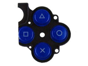 D-Pad Rubber and Buttons (Blue) - PSP 3000