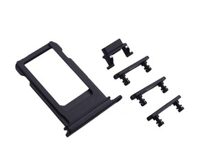 SIM Card Tray+Side Buttons for iPhone 7 Plus (5.5") Jet Black
