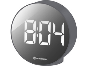 Bresser Clock Alarm Clock Mytime Echo FXR Gray