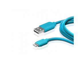 Charger and transfer cable lightning 1m Blue SBS