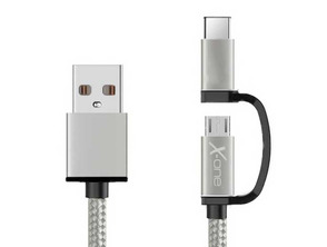 Add to cart Micro USB Cable + USB C Adapter X-One - Silver Micro USB Cable + USB C Adapter X-One - Silver