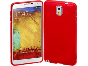 Rubber Case for Samsung Galaxy Note 3 Red