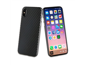 Black carbon fiber housing "special edition" iphone X muvit