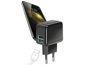 Wall charger 2000 mAh with 2 USB Port SBS