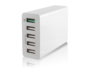 CARGADOR RED QUICK & SMART 5 USB KSIX 3.0 and INTELLIGENT CHARGE