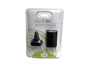 Play & Charge Kit for Xbox 360 Black (Unofficial)