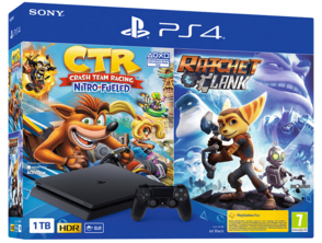 Add to cart Playstation 4 console Slim (1 TB)   Crash Team Racing Nitro Fueled   Ratchet & Clank Playstation 4 console Slim (1 TB)   Crash Team Racing Nitro Fueled   Ratchet & Clank