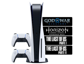 Add to cart Playstation 5 + 2 Mandos + 4 Games Playstation 5 + 2 Mandos + 4 Games