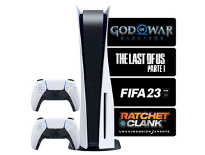 Add to cart Playstation Console 5 + 2 Command + 4 Games + Accessories Playstation Console 5 + 2 Command + 4 Games + Accessories