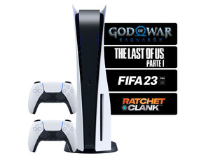 Add to cart Playstation 5 + 2 Mandos + 4 Games Playstation 5 + 2 Mandos + 4 Games