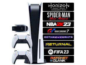 Add to cart Console Playstation 5 + 8 Games + Accessories + Command Console Playstation 5 + 8 Games + Accessories + Command