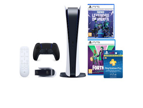 Add to cart Playstation 5 Digital Edition Console + Fortnite + PSN 12 Months + Accessories Playstation 5 Digital Edition Console + Fortnite + PSN 12 Months + Accessories