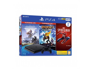 Add to cart PS4 Console (500GB) + Horizon Zero Dawn + Ratchet + Spiderman PS4 Console (500GB) + Horizon Zero Dawn + Ratchet + Spiderman