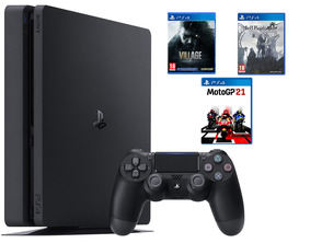 Add to cart PS4 Slim 1TB Console + R.E. Village (Lenticular) + Nier Replicant + MotoGP 21 PS4 Slim 1TB Console + R.E. Village (Lenticular) + Nier Replicant + MotoGP 21