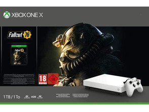 Add to cart Xbox One X 1 TB Robot White + Fallout 76 Console Xbox One X 1 TB Robot White + Fallout 76 Console