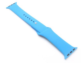 Sport Silicone Watch Band with Built-in Connector Apple Watch 38mm Blue