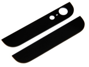 Top/Bottom glass for iPhone 5 black