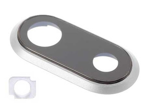 Rear Camera Lens Cover with LED Difussor - iPhone 8 Plus White