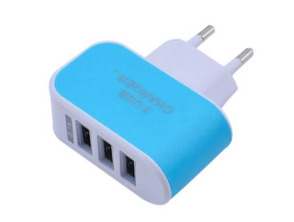 Add to cart Colorful Charger with 3 USB Ports LED Light - Blue Colorful Charger with 3 USB Ports LED Light - Blue