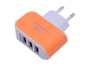 Add to cart Colorful Charger with 3 USB Ports LED Light - Orange Colorful Charger with 3 USB Ports LED Light - Orange