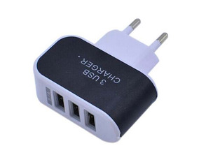 Add to cart Colorful Charger with 3 USB Ports LED Light - Black Colorful Charger with 3 USB Ports LED Light - Black