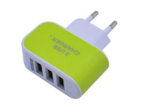 Add to cart Colorful Charger with 3 USB Ports LED Light - Green Colorful Charger with 3 USB Ports LED Light - Green