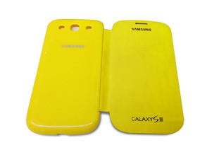 Flip Cover Case for Samsung Galaxy S3 Yellow