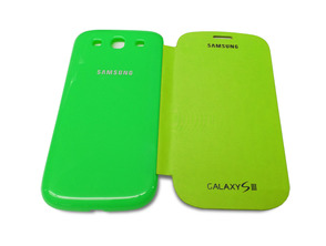 Flip Cover Case for Samsung Galaxy S3 Green