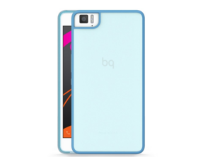 Case Aquaris M5.5 Blue Gummy