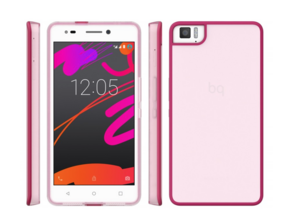 Case Aquaris M5.5 Rosa Gummy