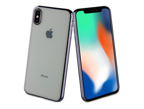 Cover iPhone XS Max Bling Transparent Muvit Life Black