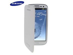 Flip Cover Case for Samsung Galaxy S3 White