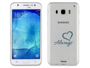 TPU Transparent Cover Always Samsung Galaxy J5 2016 Words