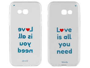 TPU Transparent Cover Love is all you Need Samsung Galaxy A5 2017